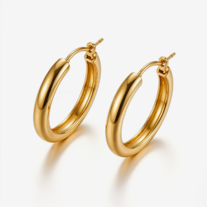 Classic Gold Hoop Earrings for Women